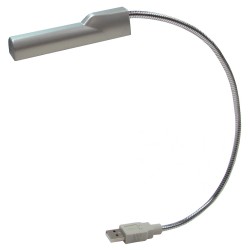 Lámpara USB de 3 LED con brazo flexible